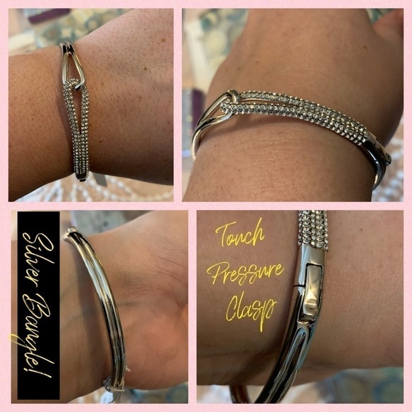 Kate Spade Silver Crystal Infiniti Bracelet NWT - Picture 3 of 4